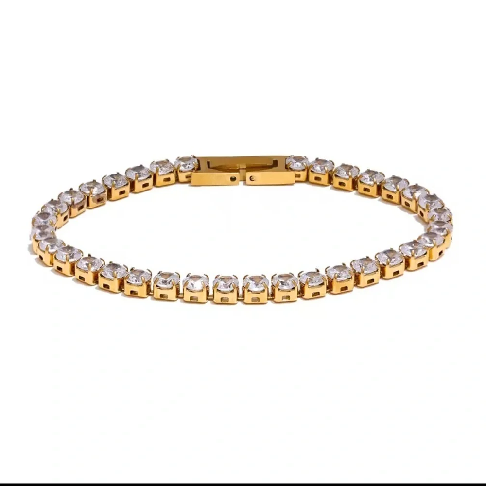 Diamond Tennis chain  Zircon  Stainless steel